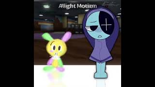 Fake Collab with WillowDaCat ft BalloonyLooey animation dandysworld alightmotion fyp [upl. by Esinnej]