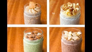 Chia Pudding Recipe 4 Ways Chia Seeds For Weight Loss [upl. by Rahal]