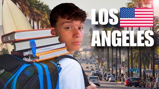 Schule in Los Angeles VERSCHLAFEN Alltag und Surfen am Venice Beach🌴🏄‍♂️  Tag 4 [upl. by Ricketts]