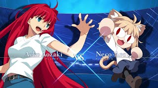 Aoko EX vs Neco Arc EX 【MELTY BLOOD TYPE LUMINA】 [upl. by Anaytat]