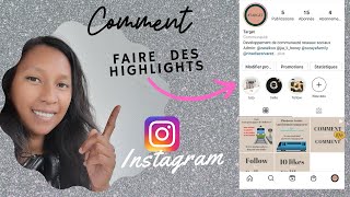 TUTO DE JOLIE COUVERTURE STORY INSTAGRAM A LA UNE HIGHLIGHTS INSTAGRAM [upl. by Nolyarb]