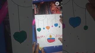 Easy and best Diwali drawing Diwali drawing banane ka aasan tarika [upl. by Hsak947]