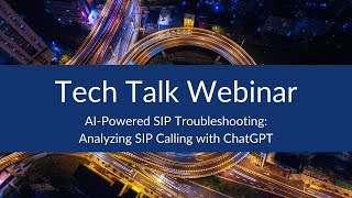 AIPowered SIP Troubleshooting Analyzing SIP Calling with ChatGPT [upl. by Siroval735]