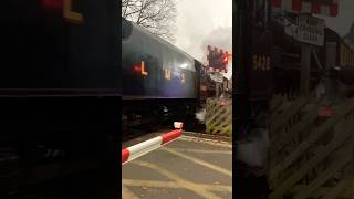 5428 eric Tracey taking off from Pickering NYMR train britishrailways nymr railway steamtrain [upl. by Hpesoj152]