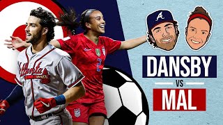 Power Couple Mallory Pugh amp Dansby Swanson See Whos the Better Athlete USWNT MLB stars face off [upl. by Ahsilek]