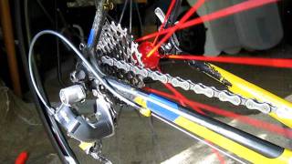 EXAGE 300EX Deraileur Biopace 40t Chainring Frame shifter allanS750 [upl. by Ande]