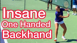 Is This The Best WTA One Hander Tennis Backhand Technique [upl. by Acul]