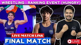 🔴Gold Medal  Wrestling Ranking Series  Womens Wrestling Match  Antim  Anshu Final Match Live [upl. by Lerrud]