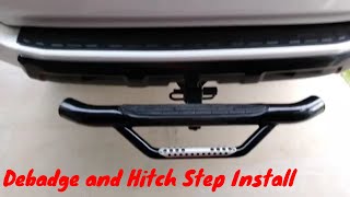 How To Debadge Your VehicleHitch Step Install [upl. by Brotherson]