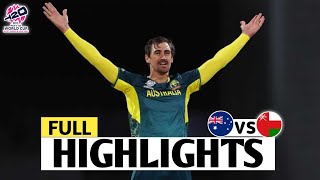 Australia vs Oman ICC T20 World Cup 2024 Match Highlights  AUS Vs OMAN Highlights [upl. by Mctyre]