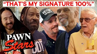 Pawn Stars CELEBRITY SIGNATURE BONANZA Booker T Stan Lee amp More [upl. by Salazar912]