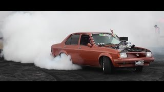 GEMSKID BLOWN V8 GEMINI BURNOUT AT LARDNER PARK MOTORFEST 2015 [upl. by Lenrow683]