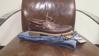 Timberland Heritage 3Eye Schuhe Bootsschuhe DEUTSCH Haul  On Feet  Review  Outlet46de [upl. by Nedroj]