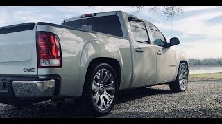 Lowered 46 GMC Sierra on 22s [upl. by Ardnuhs]