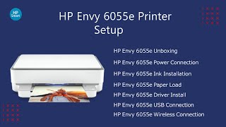 HP Envy 6055e Printer Setup  Envy 6055e Driver Download  Wifi Setup [upl. by Malinde]