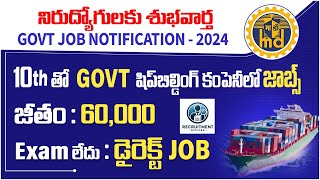 10th ITI Central Govt Jobs  MDL Recruitment 2024  Latest Jobs  Social Post Job Portal [upl. by Aleiram]