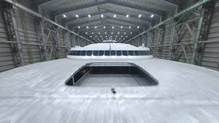 Austal Hull 423  Molslinjen Express 5  PreLaunch Flyaround [upl. by Sidnee]