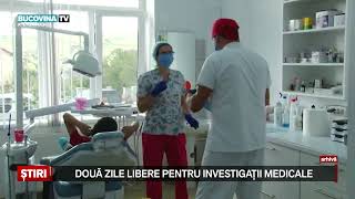 Doua zile libere pentru investigatii medicale [upl. by Eram]