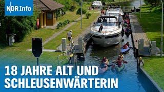 18Jährige ist Schleusenwärterin an der Seenplatte  NDR Info [upl. by Yance]