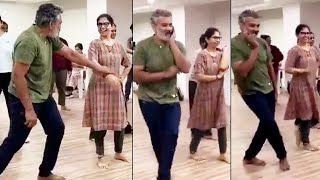 Rajamouli Crazy Dance With His Wife Rama Rajamouli To Andamaina Premarani Song  MaheshBabu SSMB29 [upl. by Madonia]