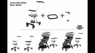 Babyelle Rider Stroller 1688  Assembly Convertible Rider [upl. by Scharf942]