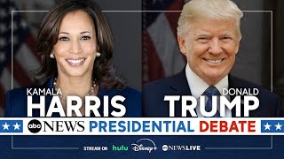 ABC News Presidential Debate Harris and Trump meet in Philadelphia [upl. by Hizar]