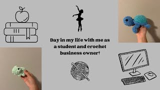 Day in my life with me as a student and crochet business owner  Crochet by Kayla [upl. by Glavin]