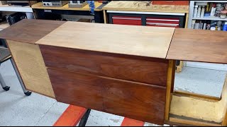 quotAeroquot Part 3 Mid Century Stereo Console Restoration Harmon Kardon Amp amp Garrard Record Changer [upl. by Fantasia]