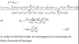 Order of convergence of Secant Method [upl. by Nnaecyoj]