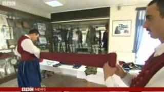 BBC News  Meet the unflinching Greek Presidential Guard [upl. by Lindie]