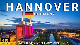 Hannover Germany 🇩🇪 4K ULTRA HD 60 Fps DRONE VIDEO  Hannover City 4K Aerial view [upl. by Khai602]