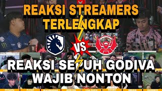 PLAYOFF S14 REAKSI STREAMERS BTR VS LIQUID MPL Indonesia Season 14 mlbbidcreator [upl. by Notsew]