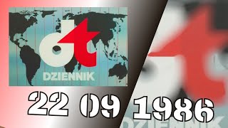 Dziennik Telewizyjny 22 września 1986 Propaganda kontrola informacji i Manipulacja rzeczywistością [upl. by Roth71]