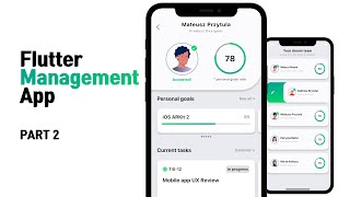 Flutter Management App Part2 UI  Speed Code [upl. by Ayatnahs]