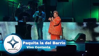 PAQUITA LA DEL BARRIO  VIVO CONTENTA  en vivo   Musicales EstrellaTV [upl. by Buschi422]