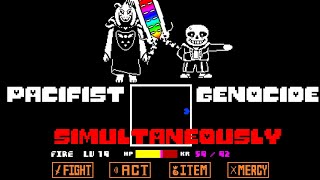 I Played Undertale Pacifist And Genocide Simultaneously [upl. by Ellehcyt]