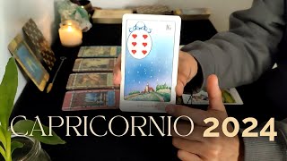 CAPRICORNIO 2024 ✨¿QUÉ PASARÁ ESTE AÑO ¿EN QUÉ DEBO ENFOCARME  TAROT ESPIRITUAL [upl. by Kciredes]