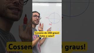 Como calcular o cosseno de 240 graus TRIGONOMETRIA [upl. by Wendie]