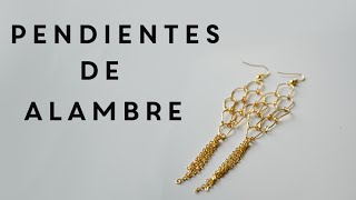 DIY pendientes alambre paso a paso [upl. by Cammi]