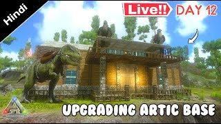 Searching For New Base Location  Arctic Brutal Series  In Live Multiplayer  ARK MOBILE  Hindi [upl. by Nodmac]