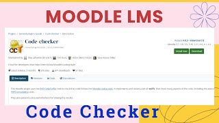 Moodle plugins directory  Code checker [upl. by Eseerehs738]