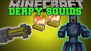 Minecraft DERPY SQUID MOD CAN YOU SURVIVE THE SQUID DIMENSION Mod Showcase [upl. by Selrac]