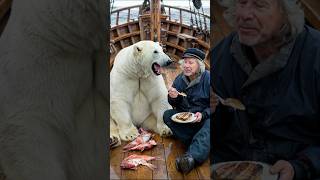 Heartbreaking story of a starving polar bear nursed back to health by an old sailor [upl. by Ecinahs]