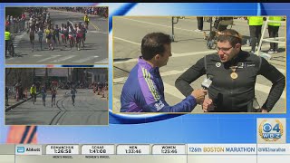 Daniel Romanchuk Speaks With WBZTVs David Wade After Boston Marathon Men’s Wheelchair Race [upl. by Dominy210]