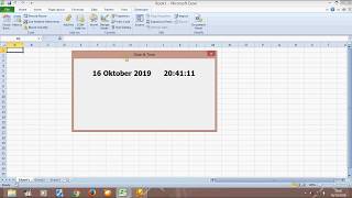 Menampilkan Tanggal dan Jam di Userform Excel Vba [upl. by Ennaihs680]