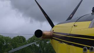 Crop duster nearly hits semi on US 30 in Indiana [upl. by Nalod]