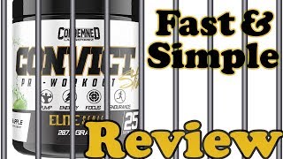 Condemned Labz Convict Pre Workout Review [upl. by Valerlan]