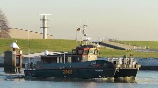 high speed craft CWIND SWORD 2IAE5 MMSI 235108046 offshore crewboat outbound Emden [upl. by Gallenz]