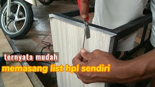 cara memasang list hpl pvc taco sheettutorial HPL [upl. by Fields559]