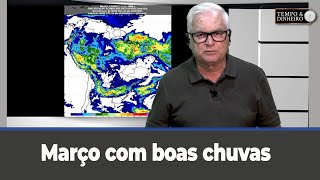 Março com boas chuvas no Sudeste mas abaixo da média em grande parte do Brasil [upl. by Htidra]